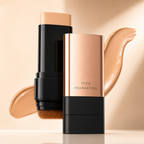 Korean 2-in-1 Glass Skin Foundation Stick with Built-In Brush