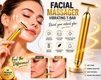 24K Gold Energy Beauty Bar™ – Electric Facial Massage Roller for Face, Neck & Head