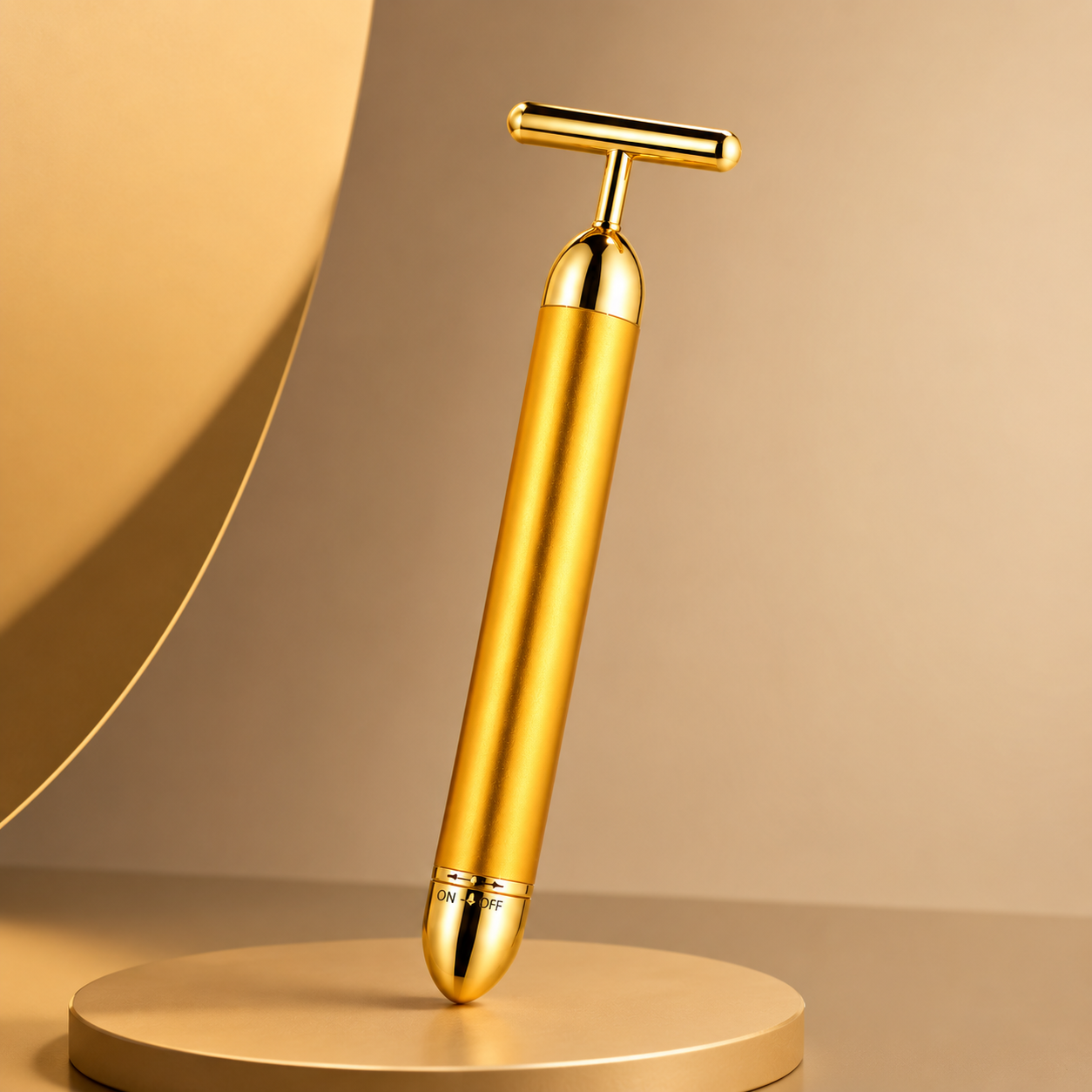 24K Gold Energy Beauty Bar™ – Electric Facial Massage Roller for Face, Neck & Head