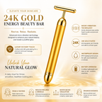 24K Gold Energy Beauty Bar™ – Electric Facial Massage Roller for Face, Neck & Head