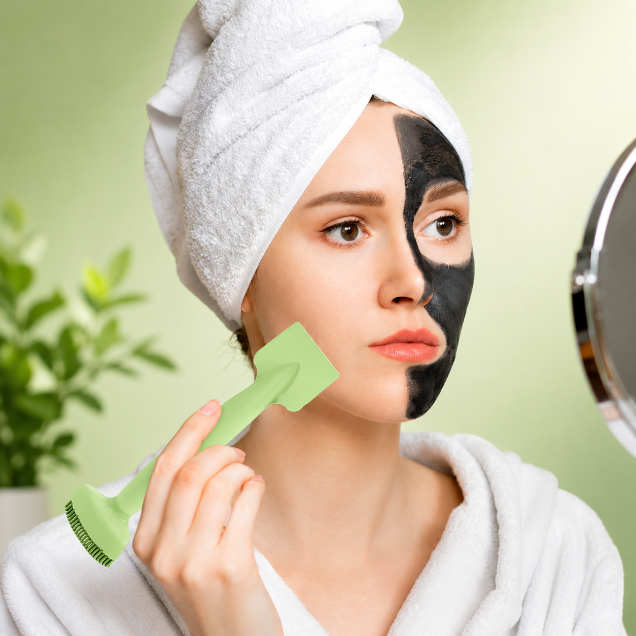 Double Headed Face Cleansing Brush – Deep Pore Cleansing, Exfoliating & Blackhead Removal Tool (Pack of 2)
