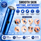 BELORA Mini Electric Shaver – Pocket Size Waterproof Shaver for Men & Women