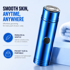 BELORA Mini Electric Shaver – Pocket Size Waterproof Shaver for Men & Women