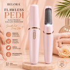 BELORA Flawless Pedi Electronic Callus Remover – Rechargeable Foot File for Smooth & Soft Feet