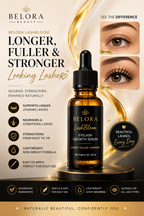 BELORA LashBloom Eyelash Growth Serum – Longer, Fuller & Stronger Looking Lashes