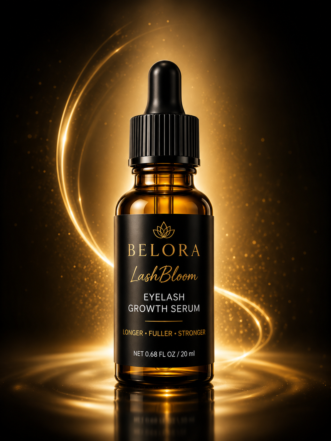 BELORA LashBloom Eyelash Growth Serum – Longer, Fuller & Stronger Looking Lashes