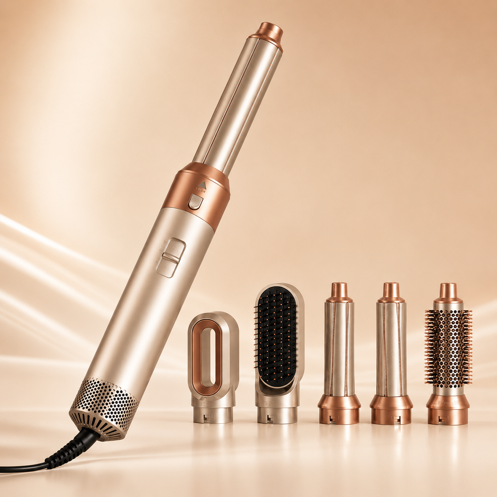 stylePro™ 5‑in‑1 Multi‑Functional Hair Styling Tool – Detachable Hot Air Brush & Dryer