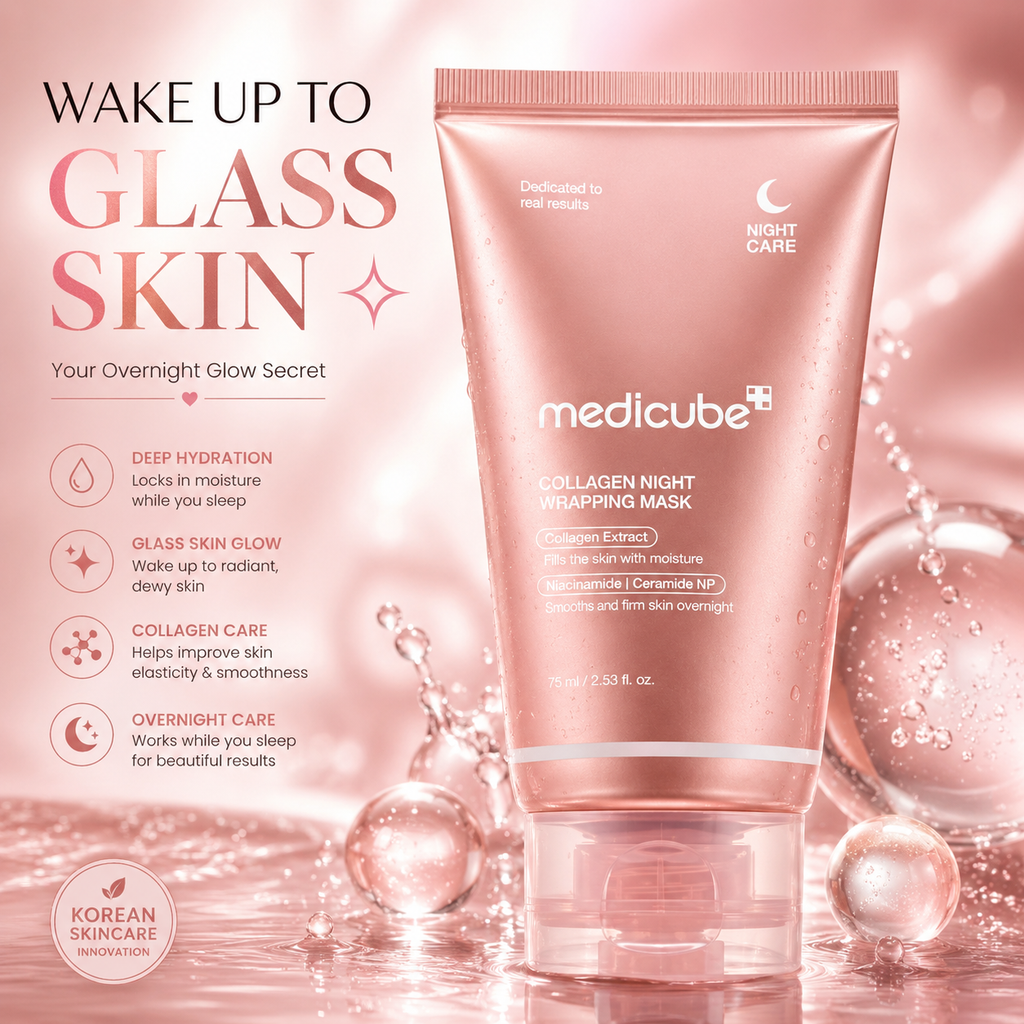 Korean Glass Skin Overnight Collagen Wrapping Mask