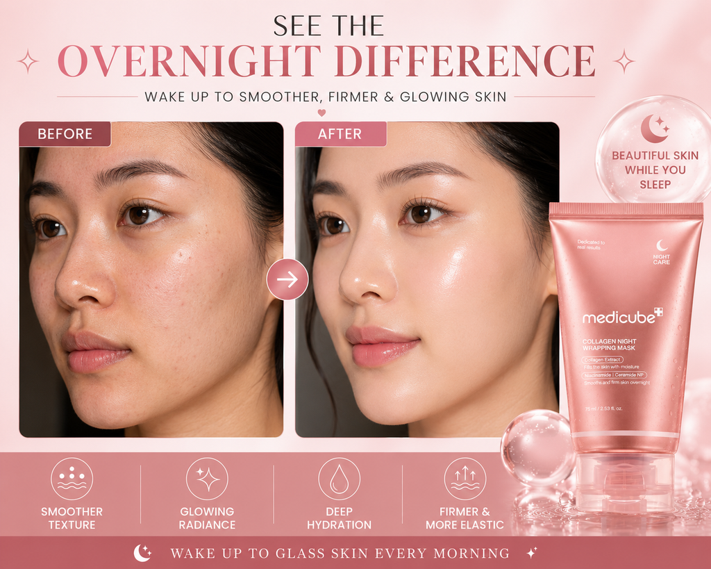 Korean Glass Skin Overnight Collagen Wrapping Mask