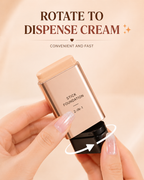 Korean 2-in-1 Glass Skin Foundation Stick with Built-In Brush