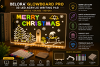 BELORA™ GlowBoard Pro | 3D LED Acrylic Writing Pad with USB Light & Rewritable Message Board