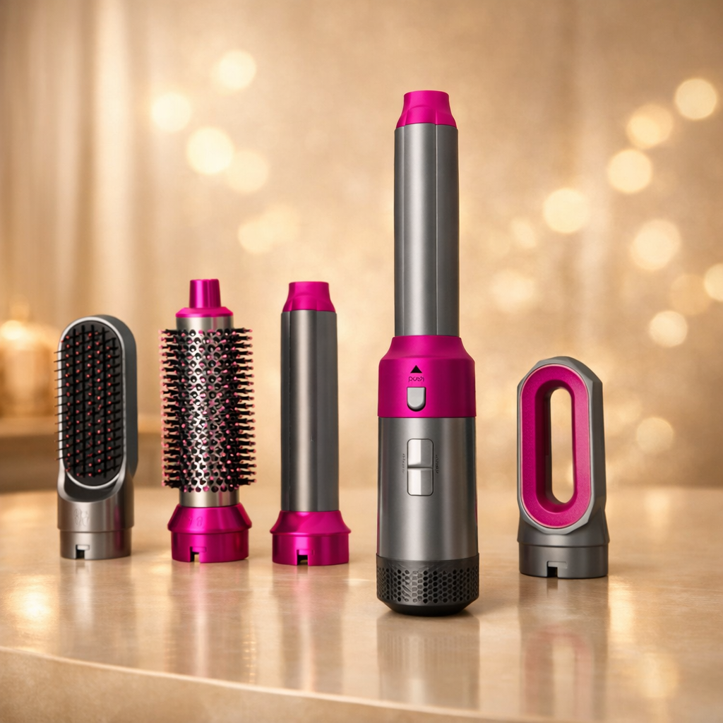 stylePro™ 5‑in‑1 Multi‑Functional Hair Styling Tool – Detachable Hot Air Brush & Dryer