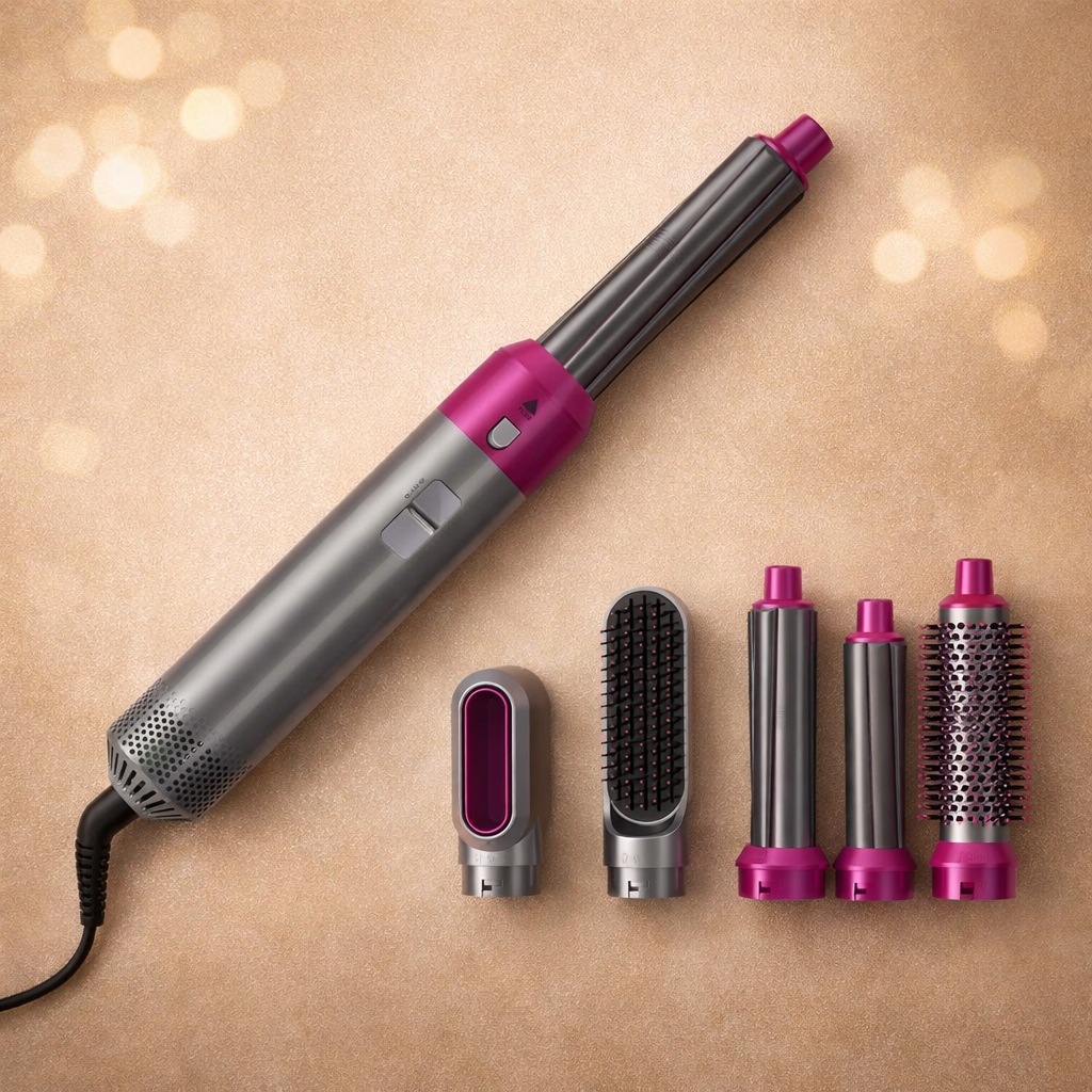 stylePro™ 5‑in‑1 Multi‑Functional Hair Styling Tool – Detachable Hot Air Brush & Dryer