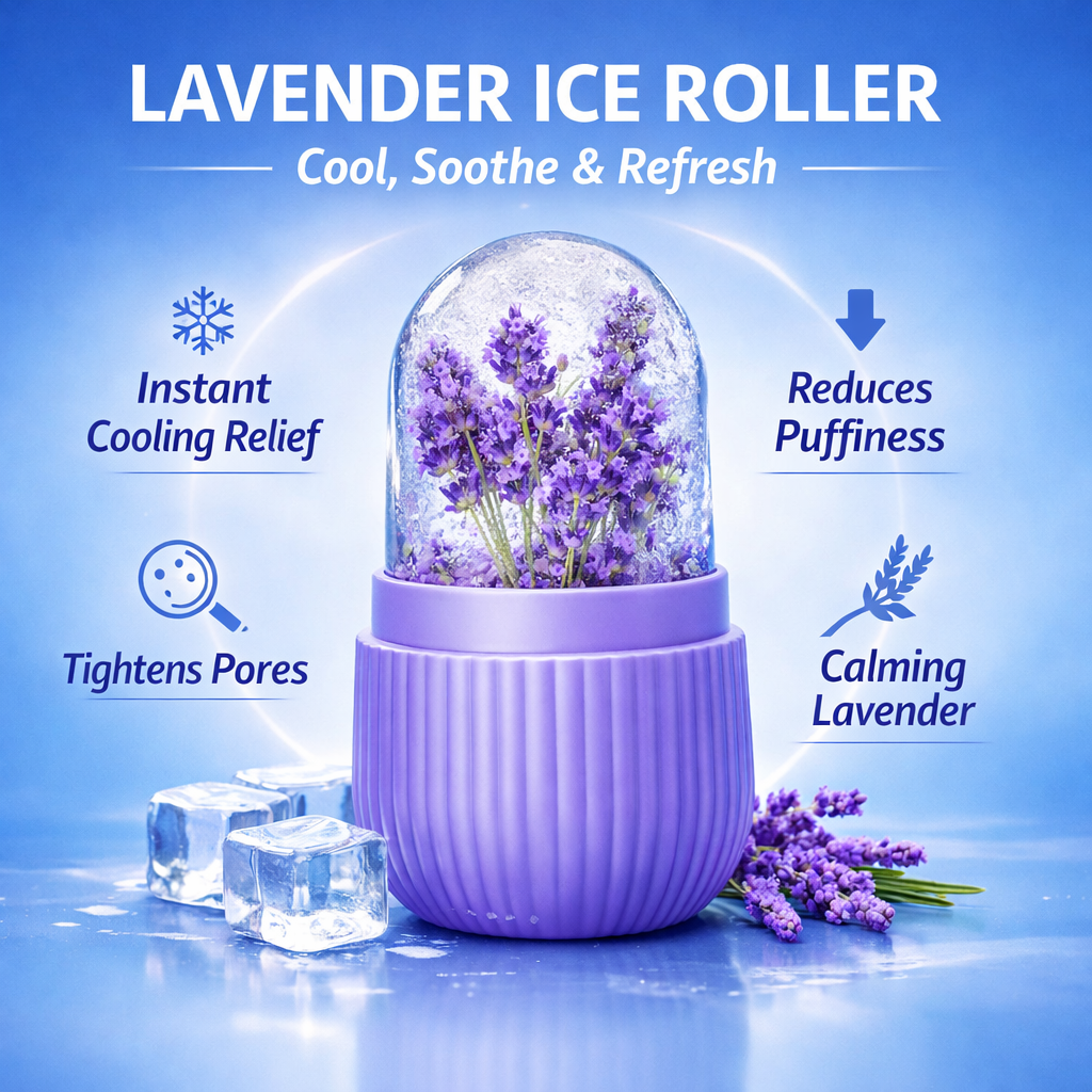 Ice Roller – Instant Cooling Relief for Face, Neck & Body