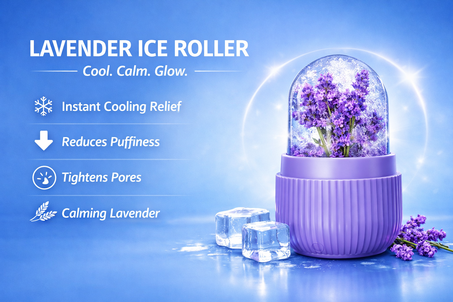 Ice Roller – Instant Cooling Relief for Face, Neck & Body