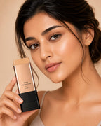 Korean 2-in-1 Glass Skin Foundation Stick with Built-In Brush